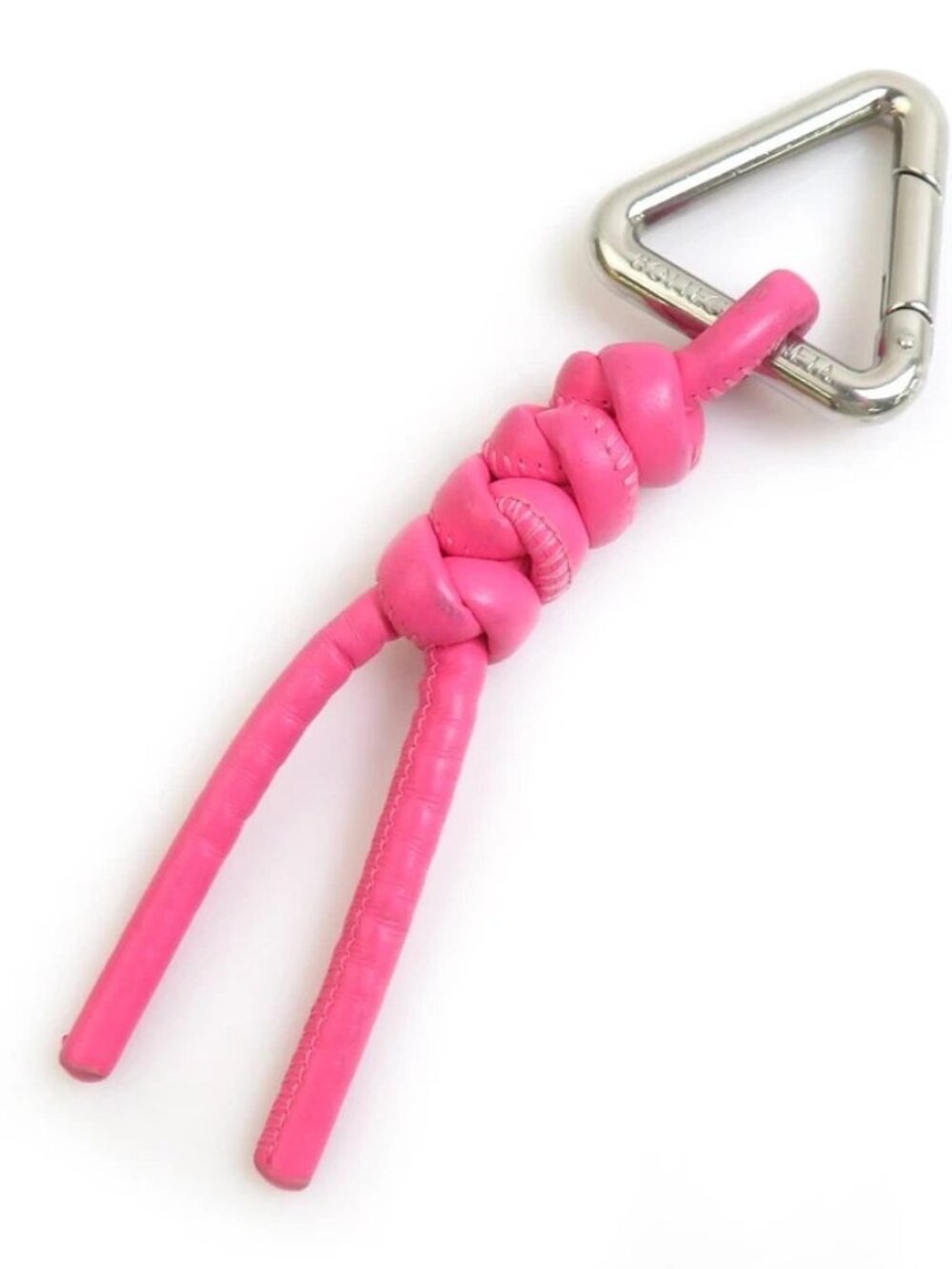BOTTEGAVENETA Charm Pink/Silver Leather/Metal